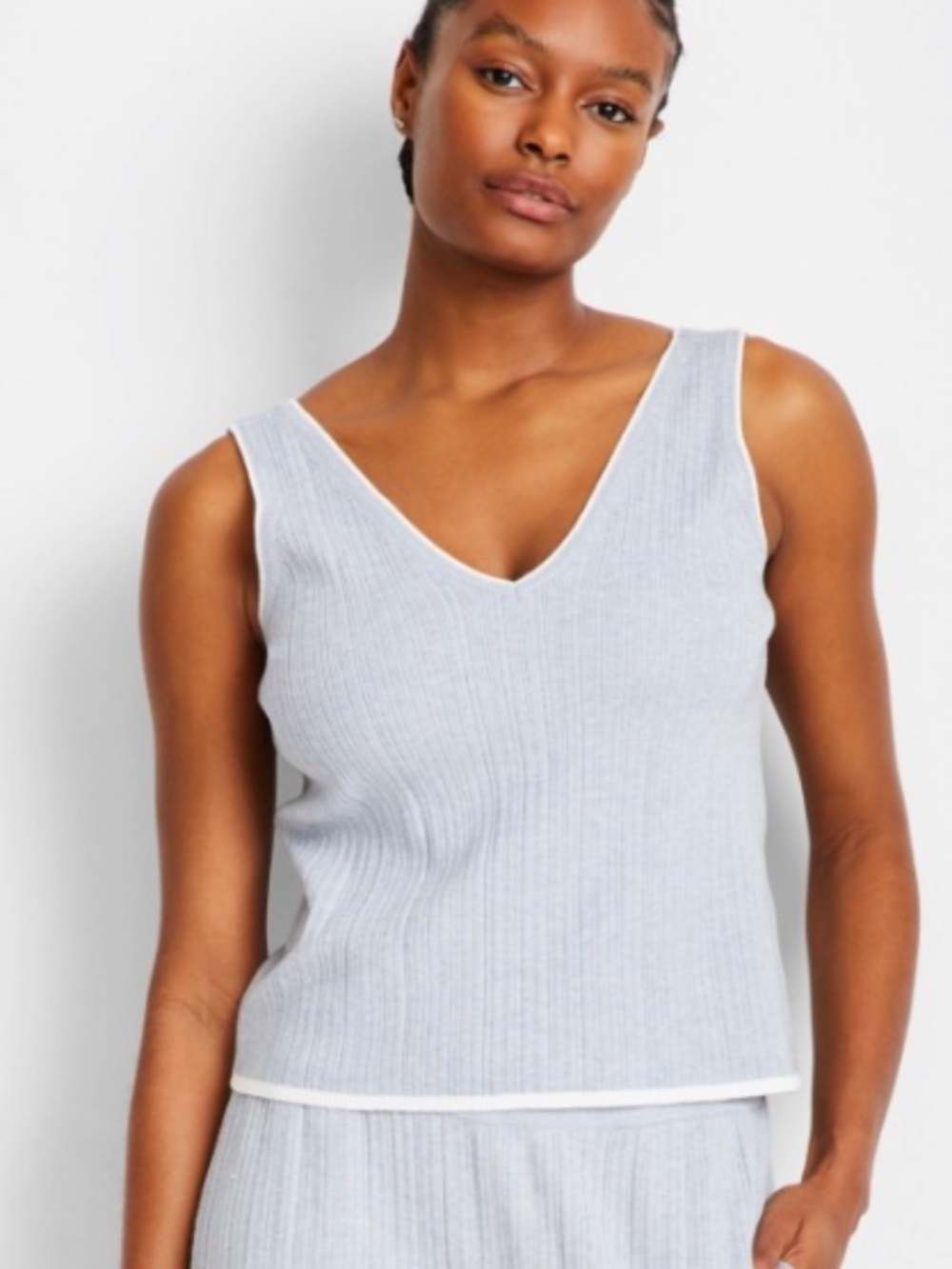 State of Day Women's Ribbed Loungewear Sweater Pajama Top Size XXL 12642